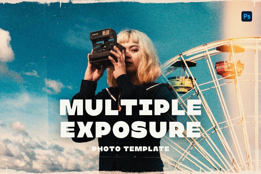 Multiple Exposure Photo Template