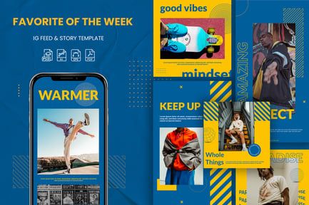 Street Fashion – Instagram Feeds & Story Pack