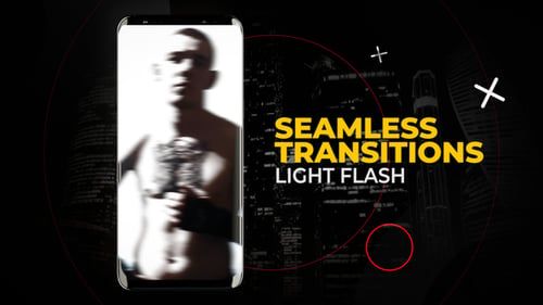 Vertical Light FLash Transitions | After Effects