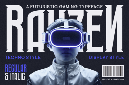 Rayzen – Futuristic Gaming Font