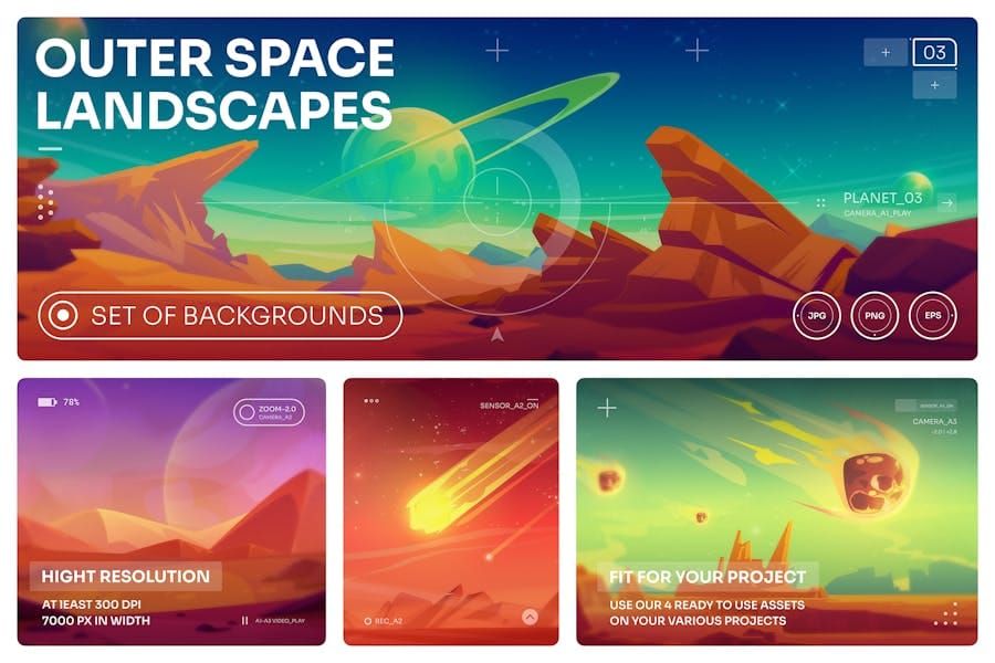 Space Illustrations Scenes Vol.3