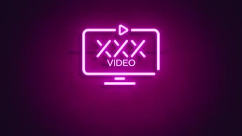 XXX Video neon sign