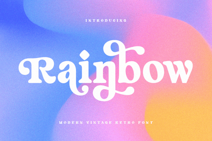 Rainbow – Modern Vintage Font