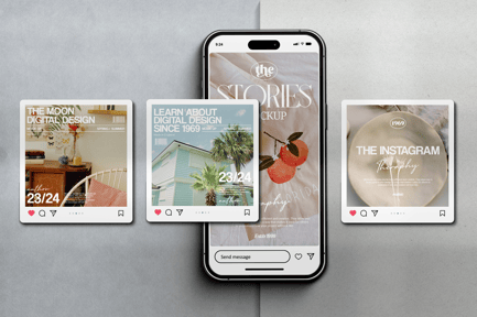 Instagram Stories and Post Mockup