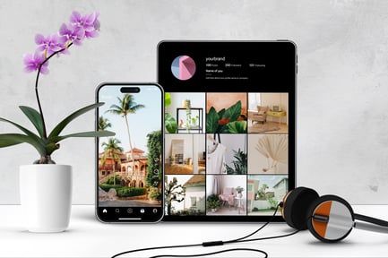 Instagram iPad and iPhone Mockup