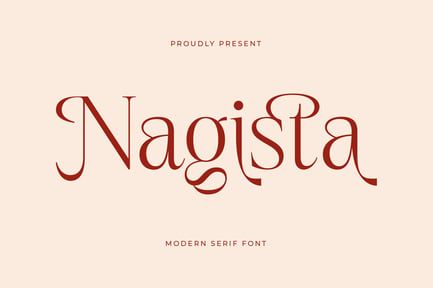 Nagista Modern Serif Font