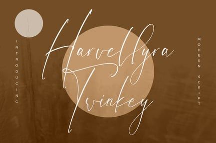 Harvellyra Twinkey Modern Script Font