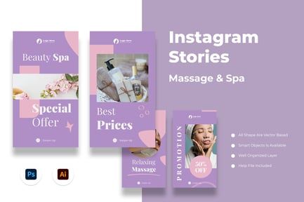 Massage & Spa Instagram Stories