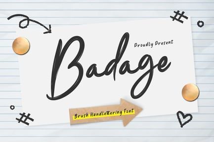 Badage – Brush Handwritten Font