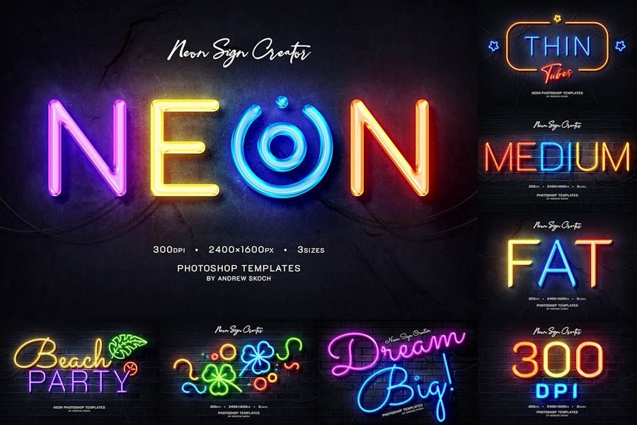 Neon Wall Logo Creator