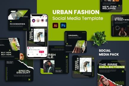 Hybride – Streetware Instagram Post Template