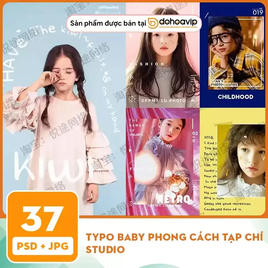 [VIP] Typo Baby phong cách tạp chí studio