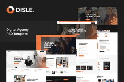 Disle – Digital Agency PSD Template