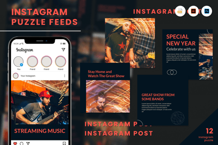 Music Concert Puzzle Instagram post