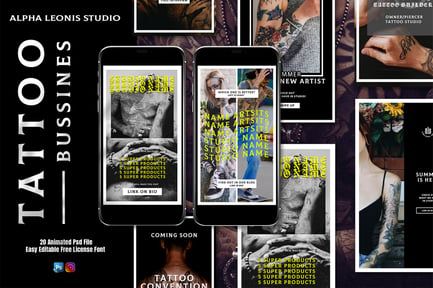 Instagram Templates – Tattoo Animated Stories