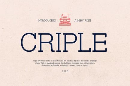 Criple – Unique Serif Font