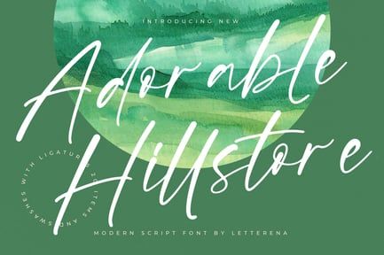 Adorable Hillstore Modern Script Font