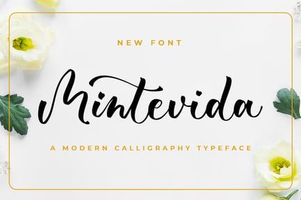 Mintevida – Wedding Font