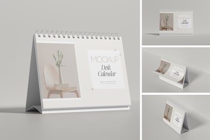 Desk Calendar Mockup