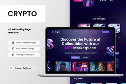 Crypto – NFT Landing Page