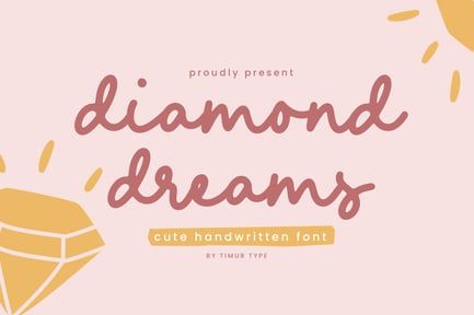 Diamond dreams – Handwritten font TT