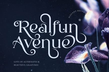 Realfun Avenue – Elegant Decorative Serif