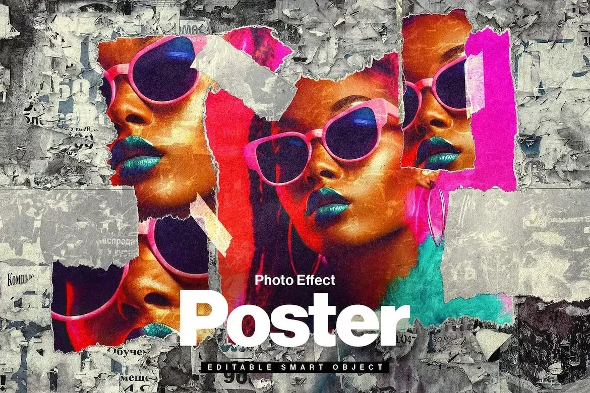 Abstract Poster Collage Photo Effect