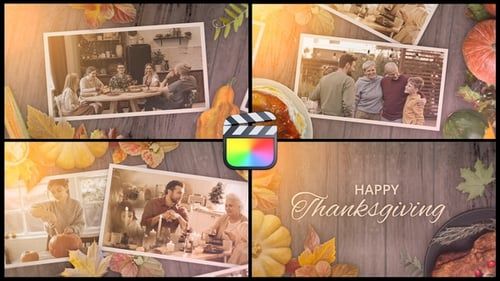 Thanksgiving Day Slideshow Opener for FCPX