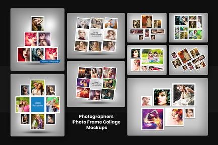 Photographers Photo Frame Collage Mockups