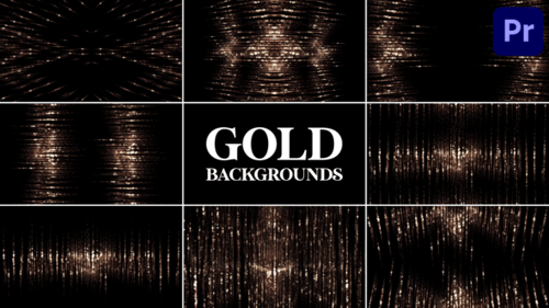 Gold Backgrounds for Premiere Pro