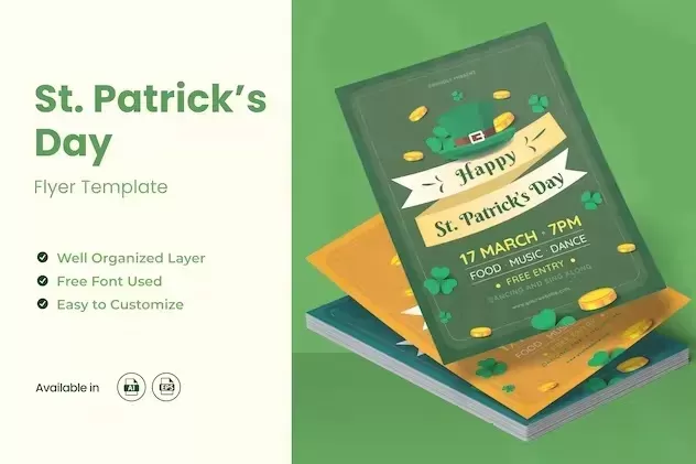 St Patrick’s Day Ai & EPS Template