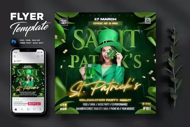 St Patrick’s Day Flyer