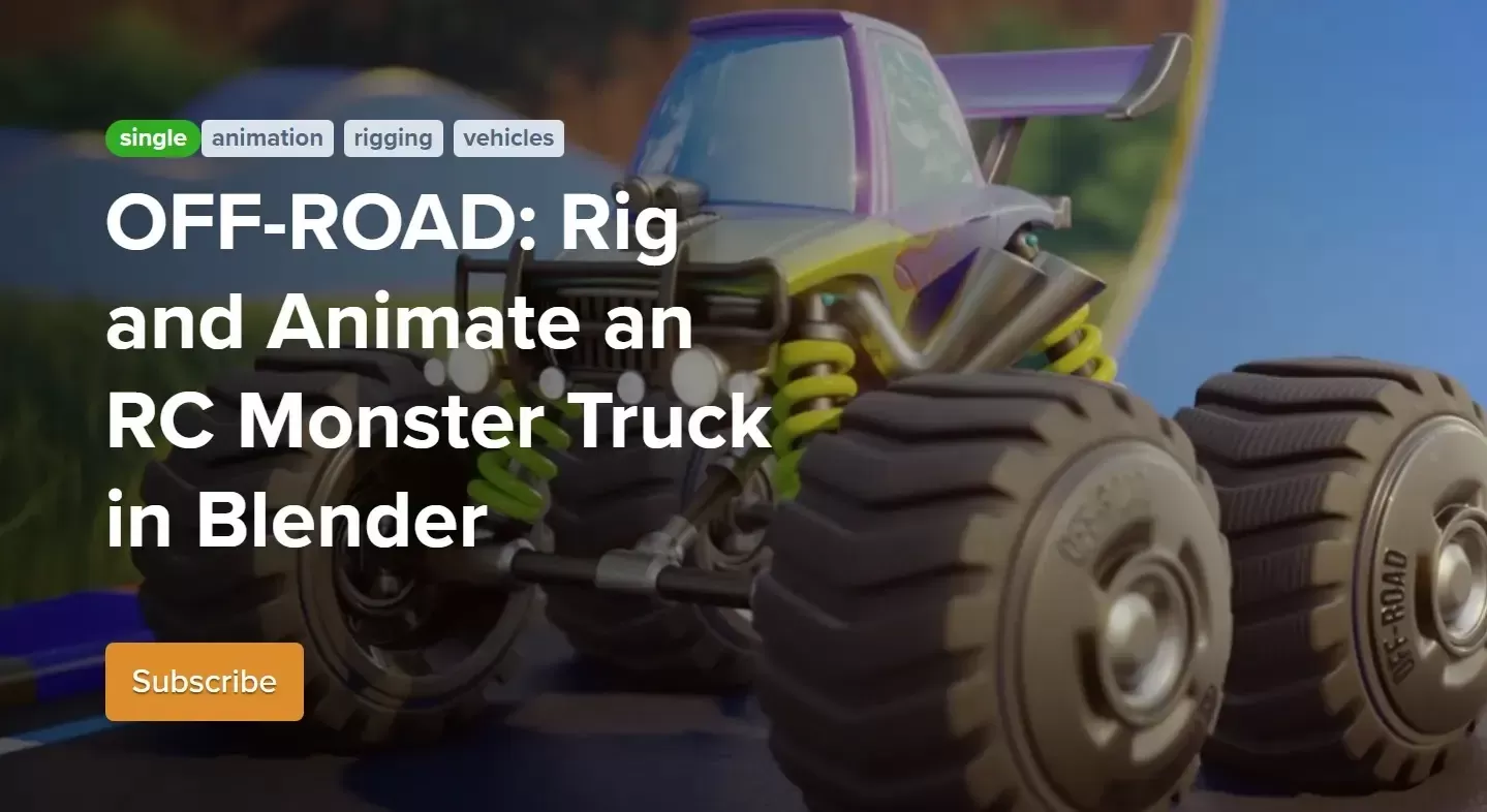 [VIP] OFF-ROAD: Rig and Animate an RC Monster Truck in Blender