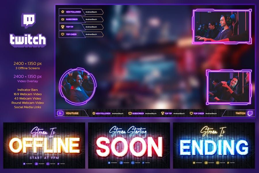 Neon Gaming Twitch