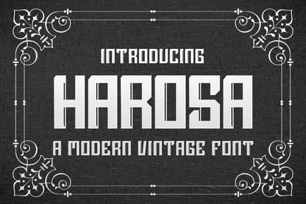 Harosa – Modern Vintage Font