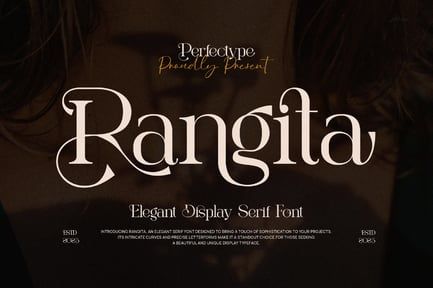 Rangita Elegant Ligature Serif Font Typeface