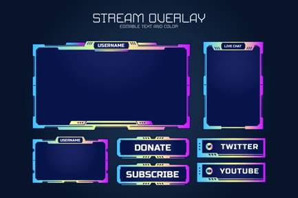 Overlay Twitch Panels Template 01