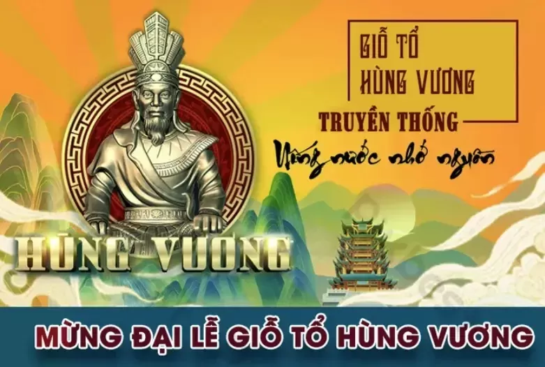 Poster Đại Lễ Giỗ Tổ Hùng Vương 10 Tháng 3