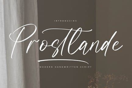 Prostlande Modern Handwritten Script