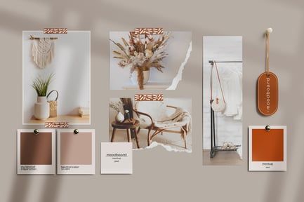 Moodboard for Branding Mockup