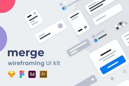 Merge Wireframing UI Kit