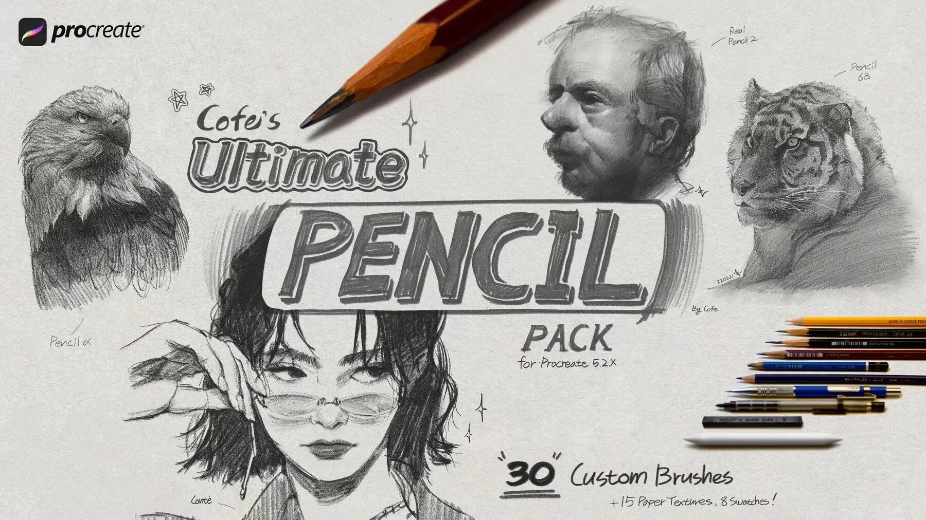 COFE’s Ultimate Pencil Pack | Collection 1.0 | Procreate