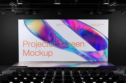 Projector Screen Mockup