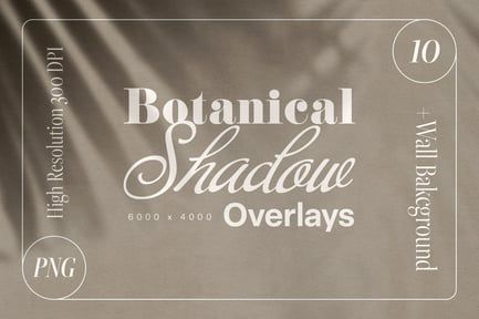 Botanical Shadow Overlay