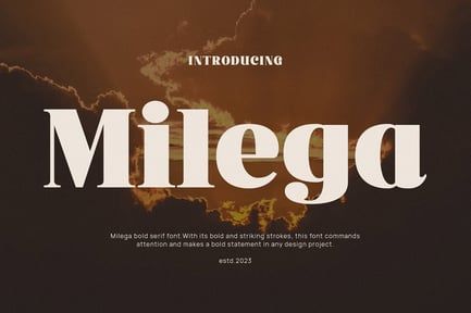 Milega – Stylish Bold Serif