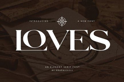 Loves Elegant Serif Font Typeface