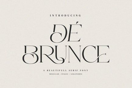 De Brunce – Beautifull Ligature Font