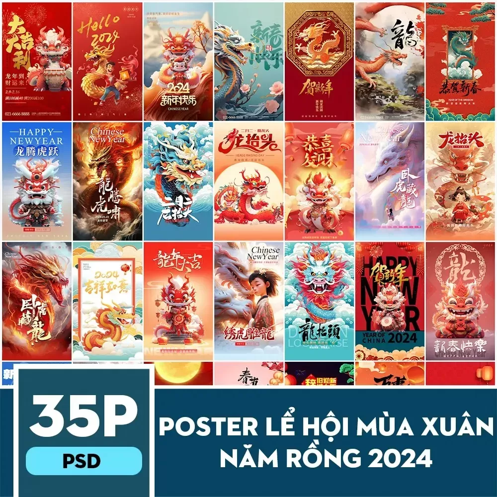[VIP] Poster lể hội mùa xuân năm rồng 2024