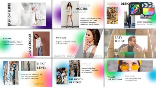 Gradient Fashion Slides for FCPX