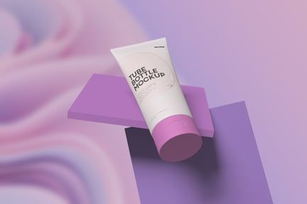 Tube Cosmetic Packaging Mockup